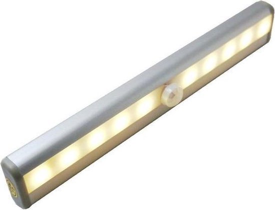 LED keuken / kast verlichting - warm wit - 19cm - Sensor - OPLAADBAAR - Aluminium