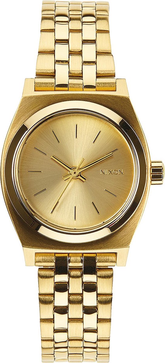Nixon Small Time Teller A399502 - Horloge - Staal - Goudkleurig - 26mm