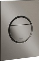 GROHE Nova Cosmopolitan S Bedieningspaneel Toilet - Verticaal - Dual Flush - Geborsteld Hard graphite (mat antraciet) - Slank formaat