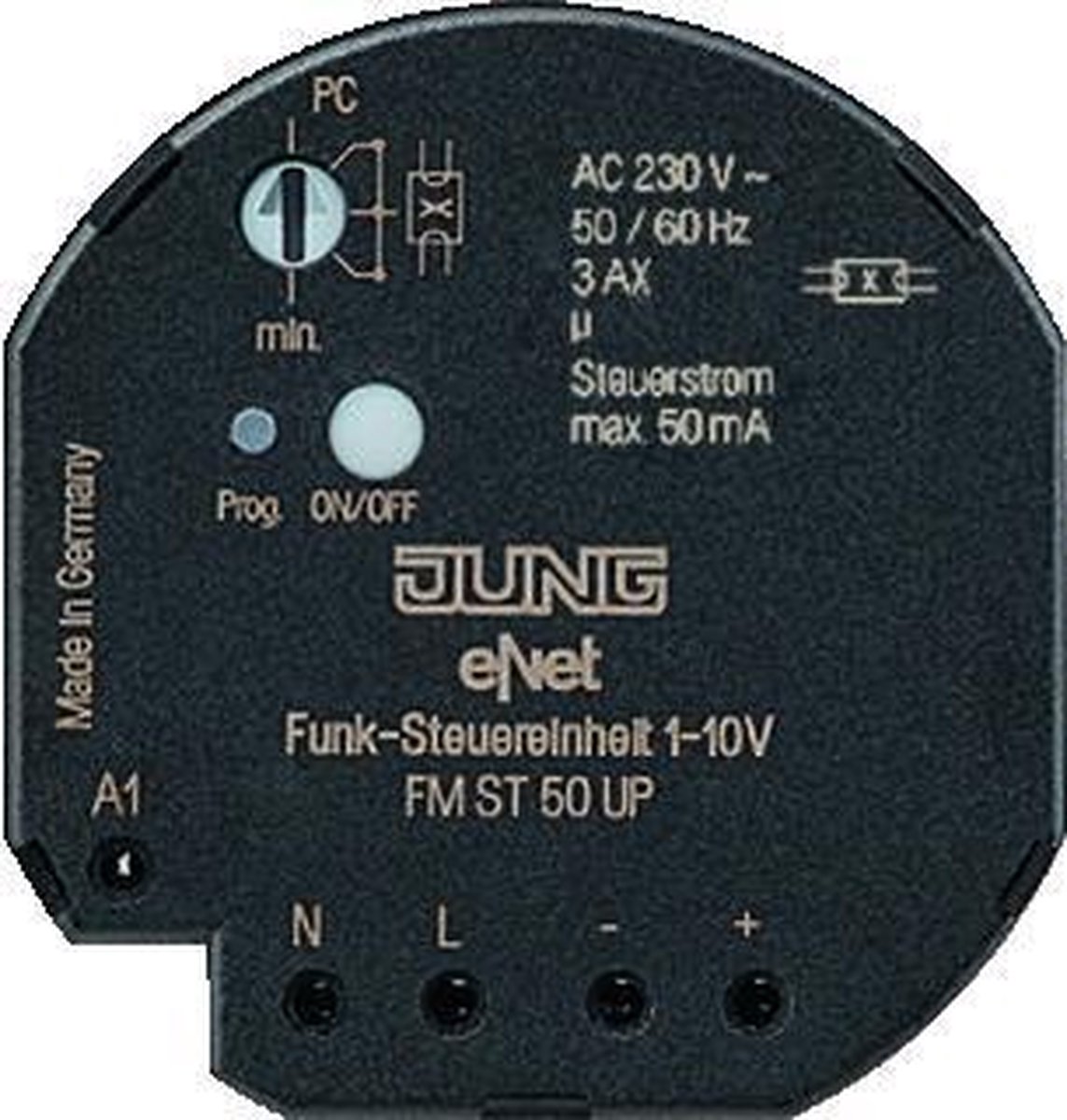 Jung E-Net Lichtregeleenheid bussysteem STUUREENHEID 1-10V INBOUW FMST50UP