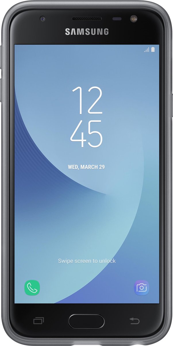 Samsung jelly cover - zwart - voor Samsung Galaxy J330