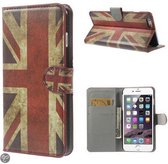 iPhone 6 Plus agenda case wallet UK vlag hoesje