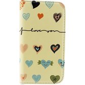 Mobilize Magnet Book Stand Case Huawei Ascend G630 I Love You