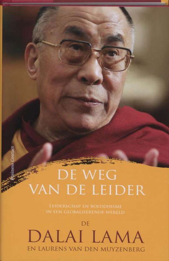 Cover van het boek 'De weg van de leider' van L. van den Muyzenberg en Dalai Lama