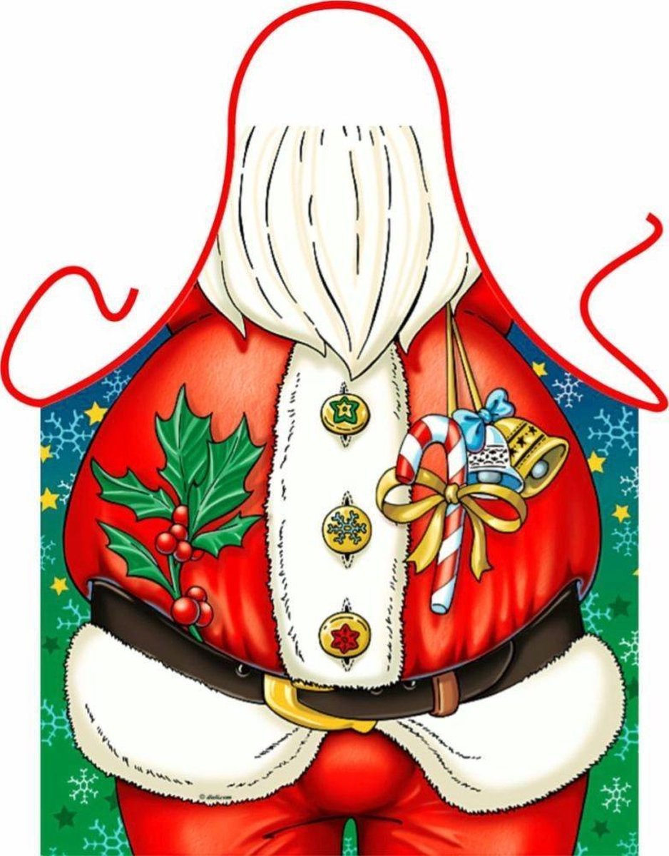 Benza Schort Keukenschort - Kerstman