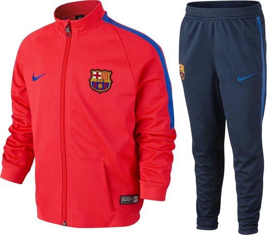 Beknopt matig Recyclen Nike FC Barcelona Trainingspak Junior Trainingspak - Maat 122 - Unisex -  rood/blauw... | bol.com