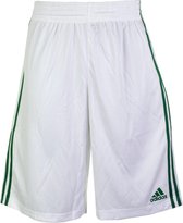 adidas E Kit 3.0 Basketbal Short Heren Basketbalbroek - Maat XXL  - Mannen - wit/groen
