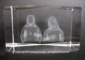Laserblok 3D "Jezus en Maria"