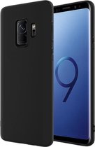 Samsung Galaxy S9 Plus zwart siliconen hoesje   - matte zwart