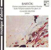 Bartok: Danses populaires, Sonate, Suite, etc. / Helffer