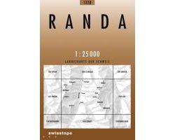Swisstopo 1 : 25 000 Randa