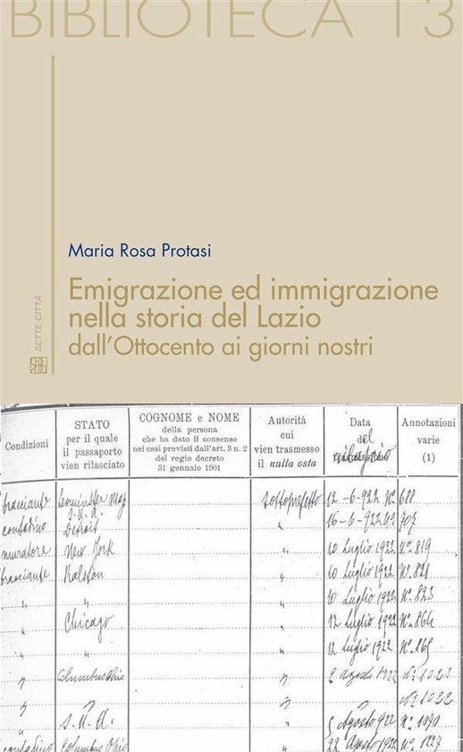 Emigrazione ed immigrazione nella storia del Lazio dall’Ot ... - cover