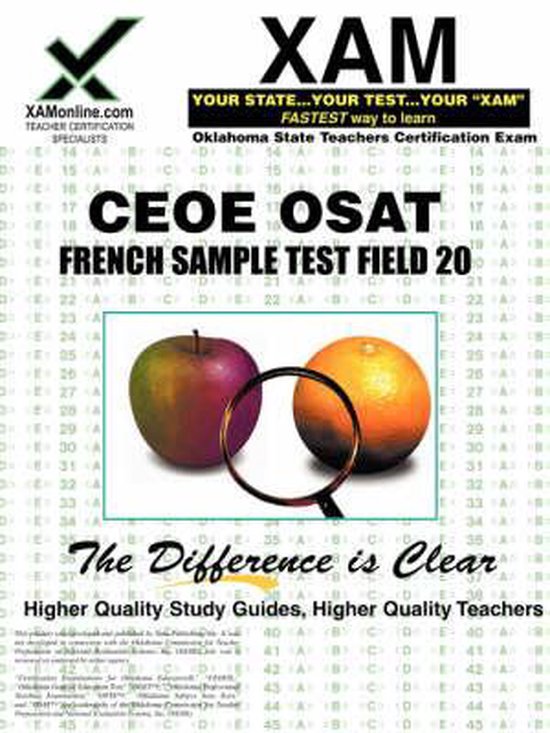 Ceoe Osat French Sample Test Field 20 Teacher Certification Test Prep Study Guide