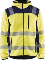 Blaklader Gebreid vest met capuchon High Vis 4923-2120 - High Vis Geel/Marineblauw - 4XL