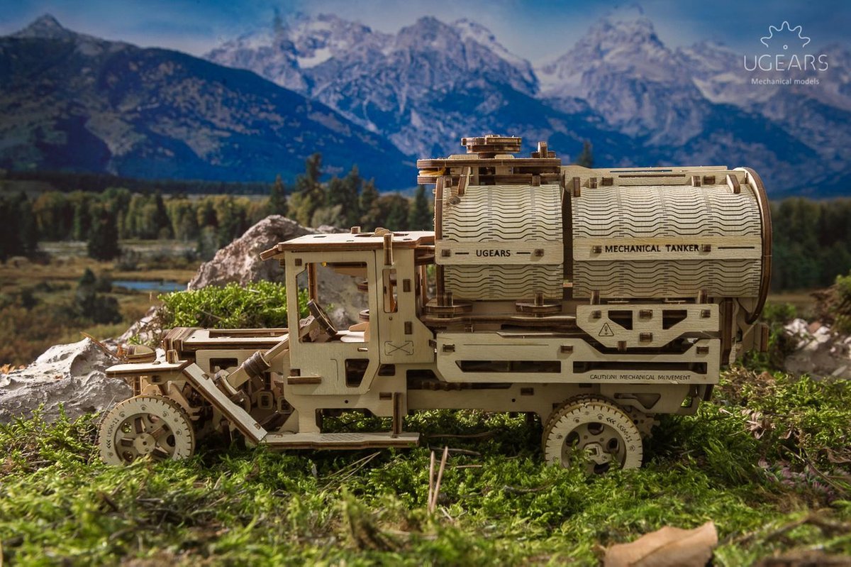 Ugears Modelbouw Hout Mechanische Tanker — afbeelding 12