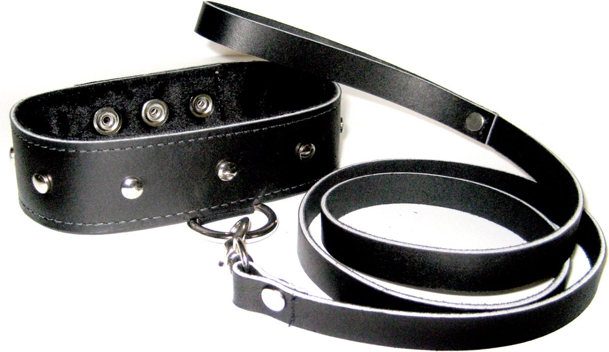 Goedkoopste Sportsheets - Leather halsband & Leash Set - Halsband