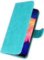 Bookstyle Wallet Case Hoesje voor Samsung Galaxy A10 Groen
