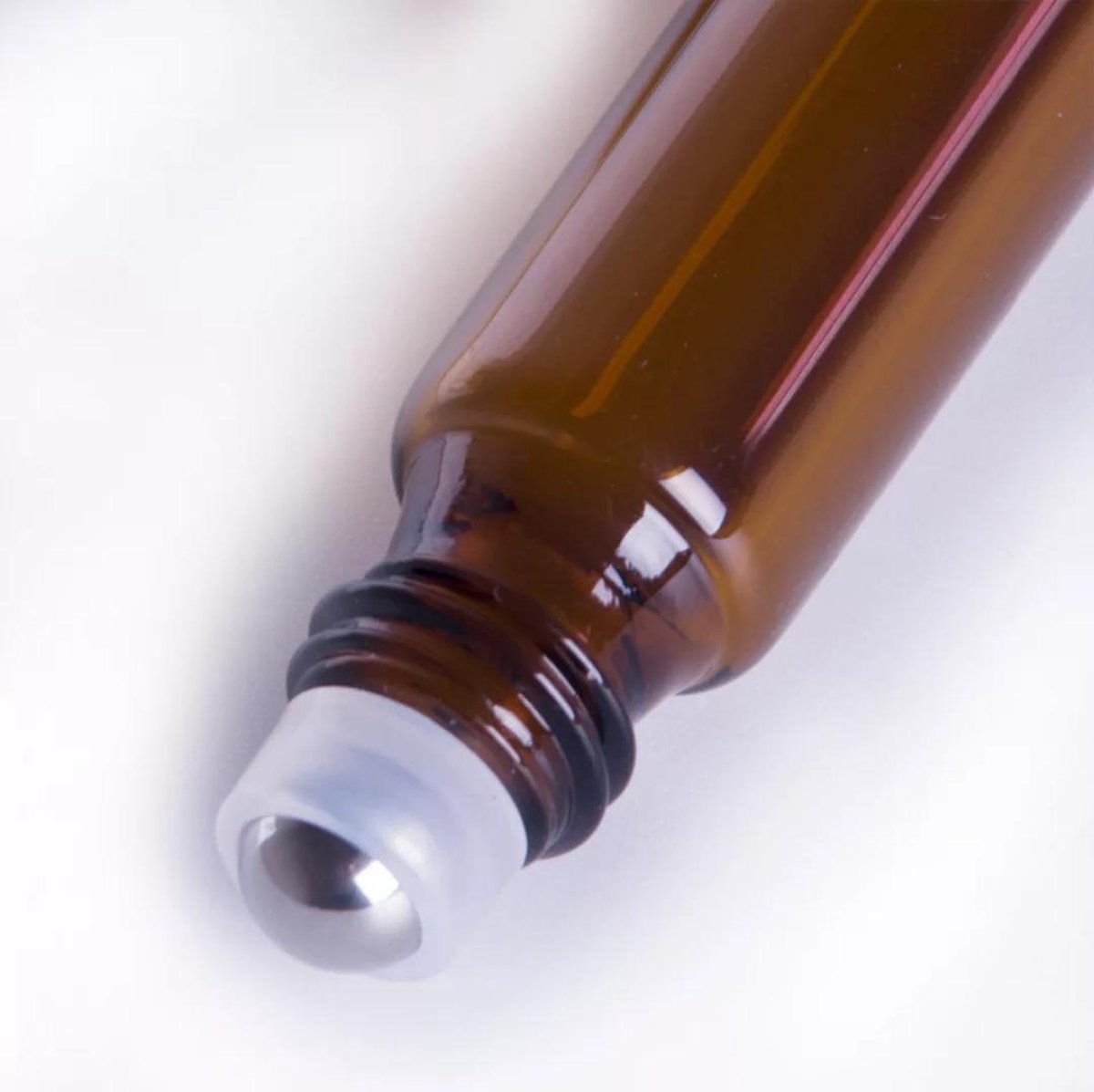 Essentiële olie roller flesjes - 10 ml - 3 stuks - Rollerflesjes - Amber bruin- Parfum rol-on fles - Glas - Rvs bal. — cadeau in Cadeau-ideeën - foto 2