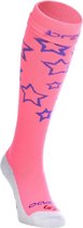 Brabo Stars Hockeysokken Sportsokken - Maat 28/30 - Unisex - roze/blauw