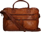 Orange Fire - Schoudertas / Laptoptas - 15 inch - cognac