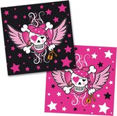 Servetten Pink Pirate Girl - 2 x 20 stuks