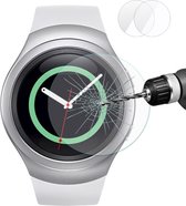 2 PC's ENKAY Hat-Prins voor Samsung Gear S2 Smart Watch 0.2mm 9H oppervlaktehardheid 2.15D explosieveilige getemperd glas scherm Film