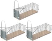 3x Cage piège à rats respectueuse des animaux 28 cm Lutte antiparasitaire