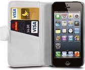 Agenda wallet tasje hoesje wit iPhone 5 5s