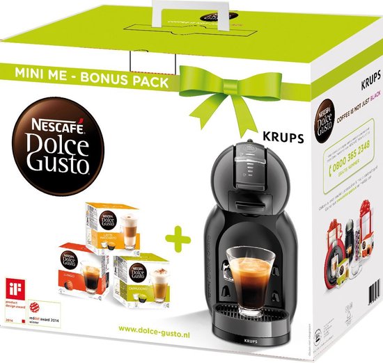 Krups Dolce Gusto Apparaat MiniMe KP1208 Bonus Pack met 3