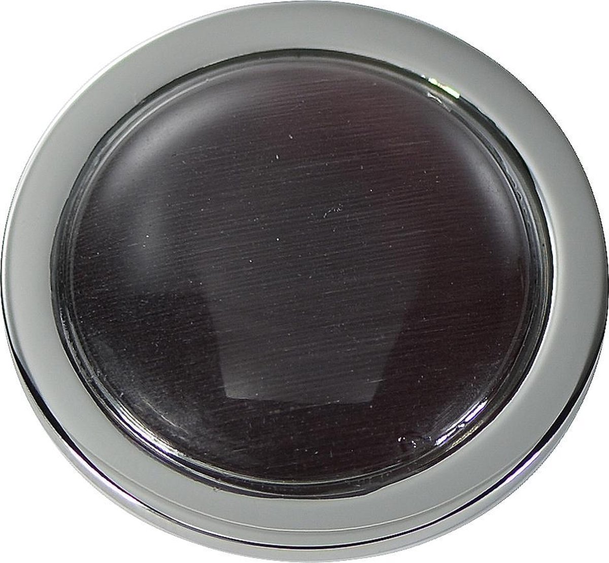 Quiges - Munthouder Munt 25mm Cat's Eye Paars Zilverkleurig - EPRS044