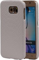 Wit Slang Hardcase Backcover Samsung Galaxy S6 Cover