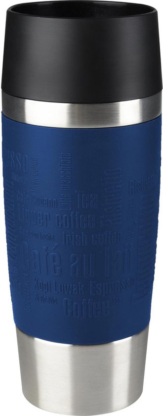 Tefal Travel Mug Thermos beker - 360 ml - RVS/Donkerblauw