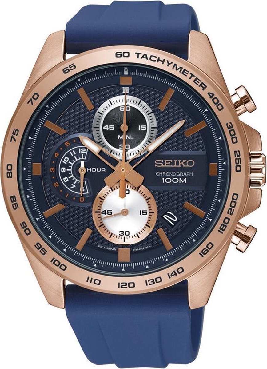 SEIKO - Horloge - Mannen - Blauw Ø 44 - SSB290P1 | bol.com