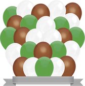 Ballonnen Groen / Wit / Bruin (30ST)