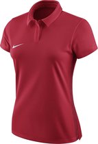Nike Academy 18 SS Polo  Sportpolo - Maat M  - Vrouwen - rood/wit