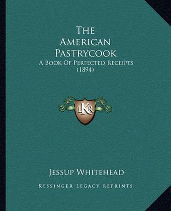The American Pastrycook - cover