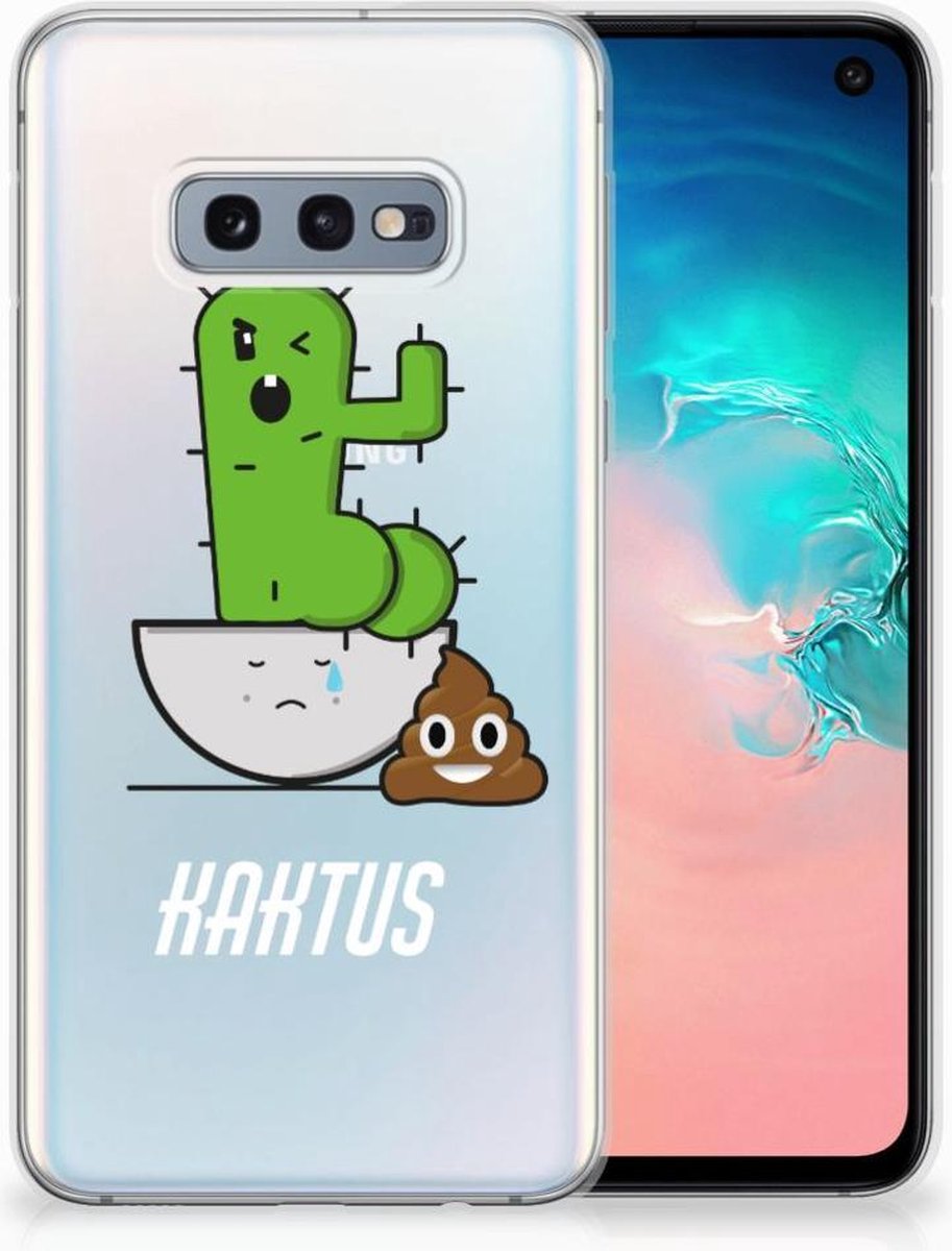 Samsung Galaxy S10e Telefoonhoesje met Naam Cactus Poo