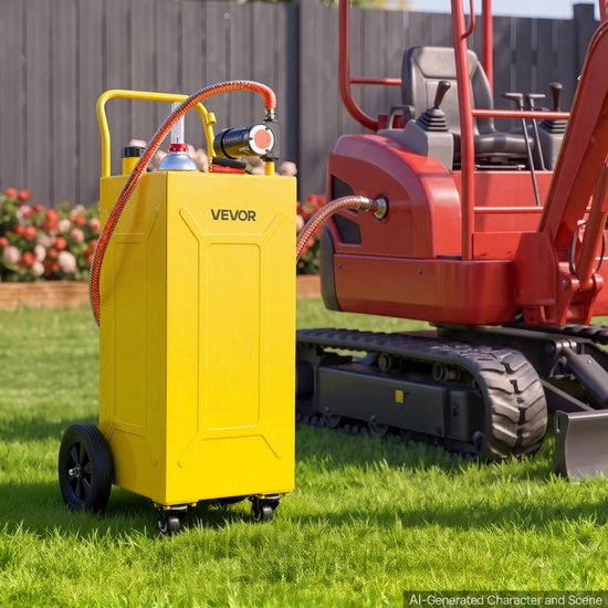 Dieseltank Mobiele Brandstoftrolley - 113,6 L Inhoud - 12V Elektrische Pomp - Koolstofstaal - Voor Tractoren En Landbouwmachines — afbeelding 4