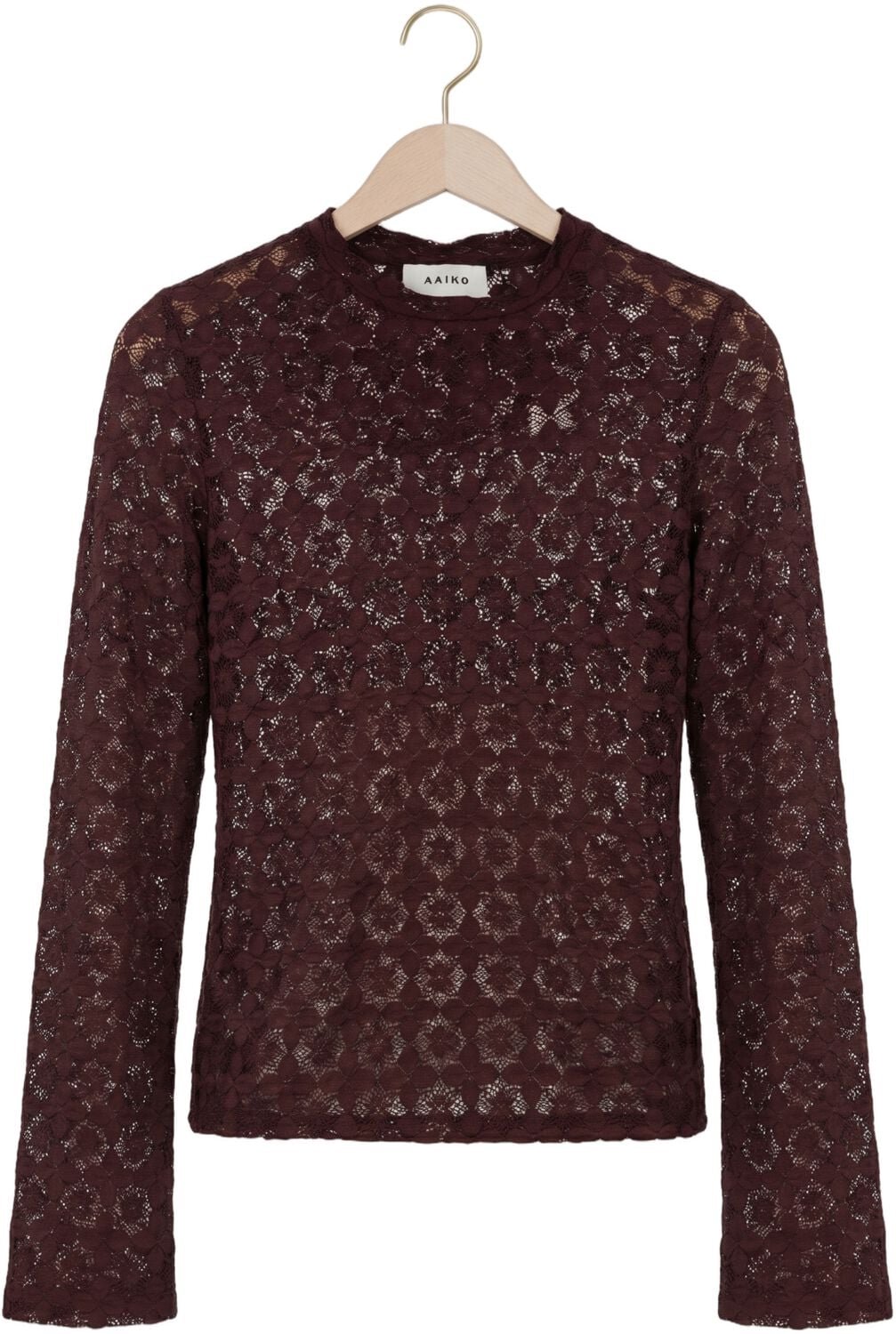 AAIKO Mason Co 155 Tops & T-shirts Dames - Shirt - Bordeaux - Maat XXL