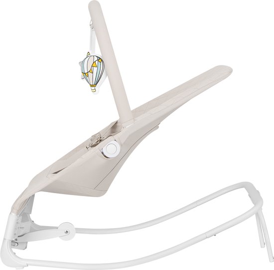 Lionelo Vinci Elektrische Wipstoel – Babywipstoel vanaf Geboorte – 3 Snelheden – Bewegingssensor – 3 Standen Rugleuning – Ultra Quiet 30 dB – Timer 30/60 min – Rocking Lock – Natuurgeluiden & Melodieën – 3-Puntsgordel – EasyWash Cover – USB-C — afbeelding 5