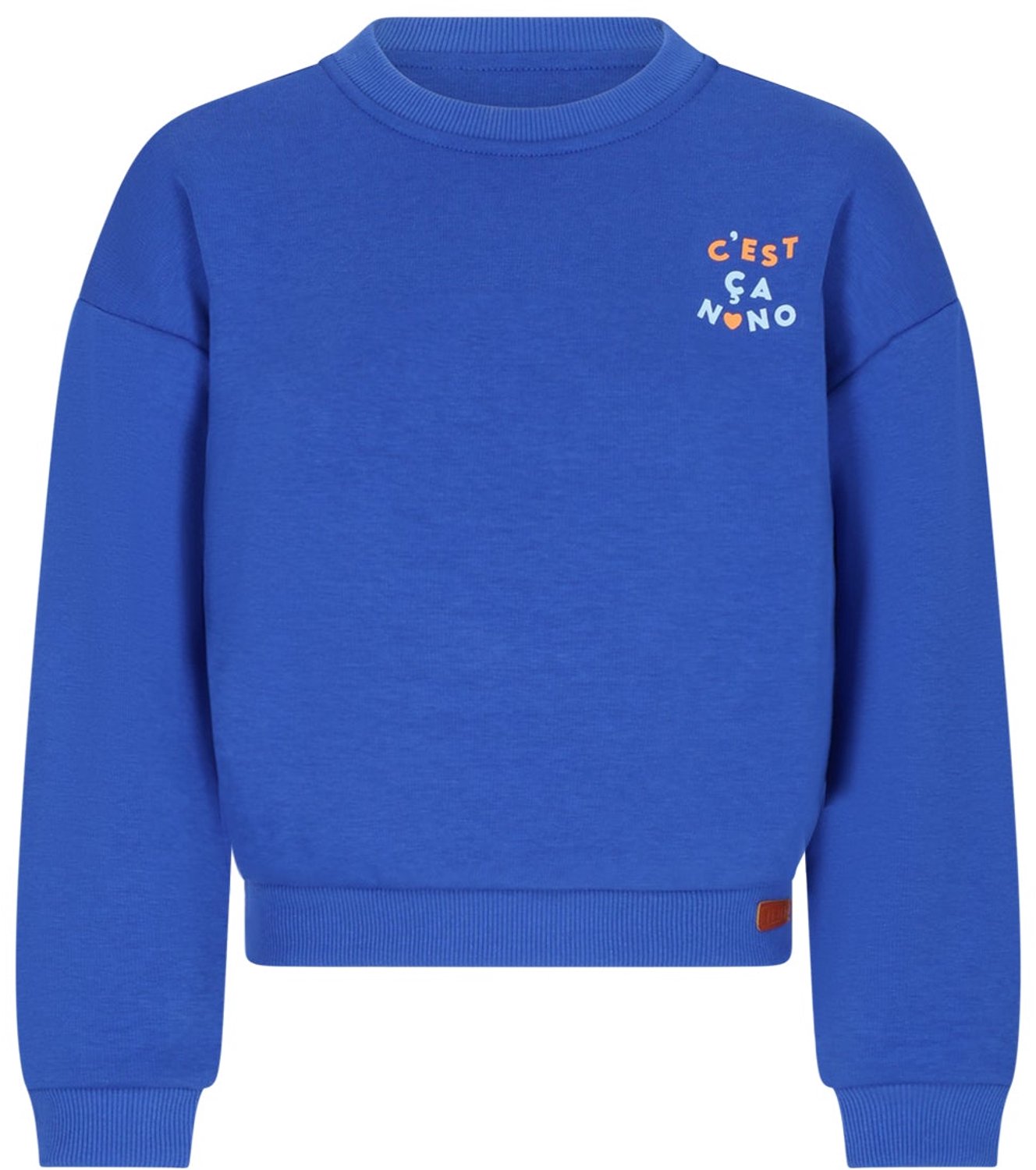Nono Konono Soft Furry Sweater Truien & Vesten Meisjes - Sweater - Hoodie - Vest- Blauw - Maat 116
