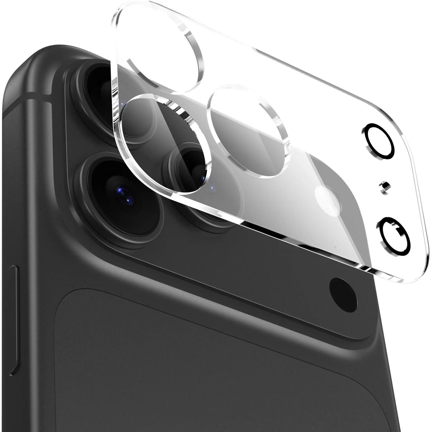 NEKIT Prism Camera Protector Geschikt voor Apple iPhone 18 Pro - Lens Bescherming - Case Friendly - Hard Plastic - Transparant