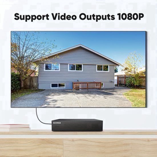 8-kanaals bewakingsset – beveiligingscamera systeem – CCTV camera’s – videobewaking – bewakingscamera set – 4TB HDD variant – 1080P Full HD beeldkwaliteit – nachtzicht tot 20 meter — afbeelding 4