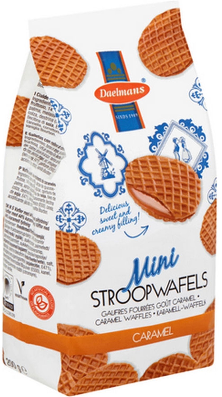 Daelmans Mini Stroopwafels – 12 zakken x 200 g (2.400 g) – 4,5 cm diameter
