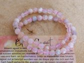 Bloem Agaat Armband 6mm, edelstenen - Perfect cadeau voor mannen en vrouwen - Inclusief uitleg - Spiritueel - Flower Agate - Diepe pijn - Trauma - Onvoorwaardelijke liefde