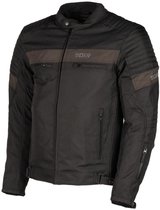 DXR Motorjas - Chuck Tex - Zwart/Donkerbruin - XXL