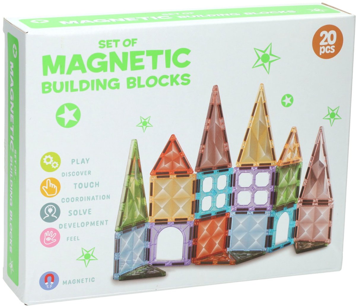 Magnetische Bouwstenen 5 Vormen - 20st..