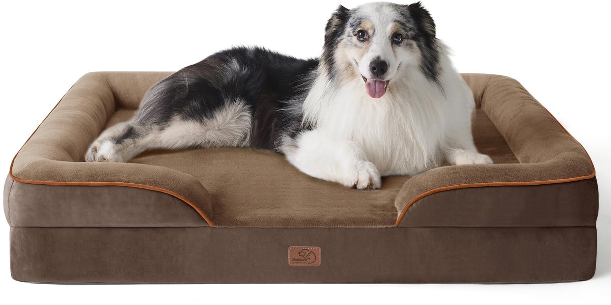 Orthopedische hondenmand – Memory Foam – U-vormige rand – Wasbare Hoes – Antislip – 106 x 80 x 17 cm