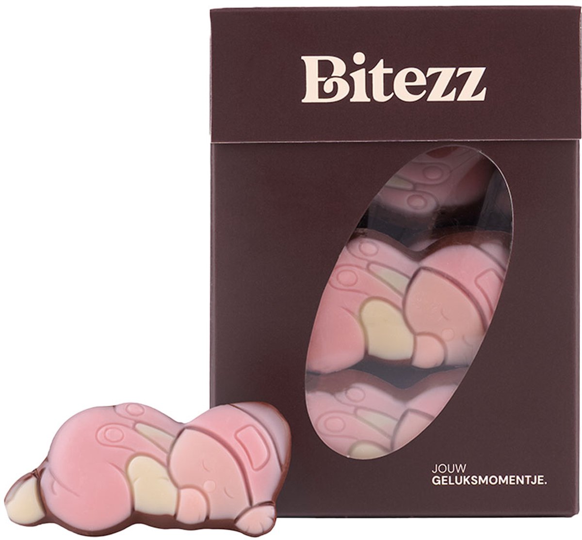 Chocolade baby roze 400 gram