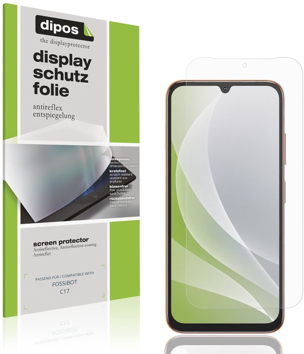 dipos – 4x Matte Beschermfolie geschikt voor FOSSiBOT C17 | Krasbestendige & antireflecterende Screenprotector Ultra-Thin